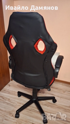 #Геймърски стол #Гейминг стол #Кожен стол #Компютърен стол #Офис стол, снимка 4 - Столове - 52425981