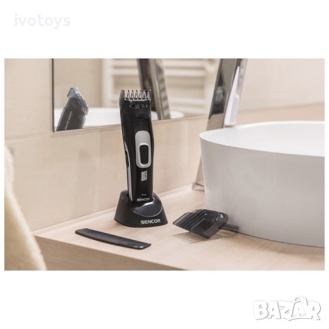 Машинка за подстригване Sencor SHP 4501BK, Сменяема приставка, Черен, снимка 4 - Машинки за подстригване - 41641758