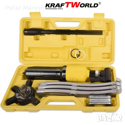Професионална Хидравлична скоба KraftWorld 15T – за лагери, фланци и зъбни колела, снимка 3 - Други инструменти - 51793101