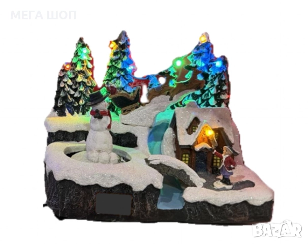 Вълшебна Коледна сцена - нежен чар и празнично вълшебство, снимка 3 - Декорация за дома - 52590051