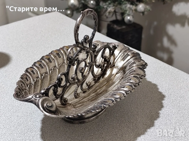 Антикварен Посребрен Лъжичник WMF , снимка 5 - Антикварни и старинни предмети - 53050622