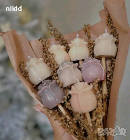 3D Къдрава роза цилиндър силиконов молд форма фондан шоколад гипс смола сапун свещ декор, снимка 4 - Форми - 51231251