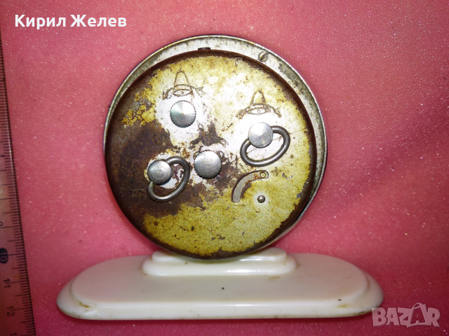 SLAVA MADE in USSR Стар КОЛЕКЦИОНЕРСКИ РУСКИ БУДИЛНИК МЕХАНИЧЕН НАСТОЛЕН ЧАСОВНИК СЛАВА СССР 43094, снимка 4 - Антикварни и старинни предмети - 44534196