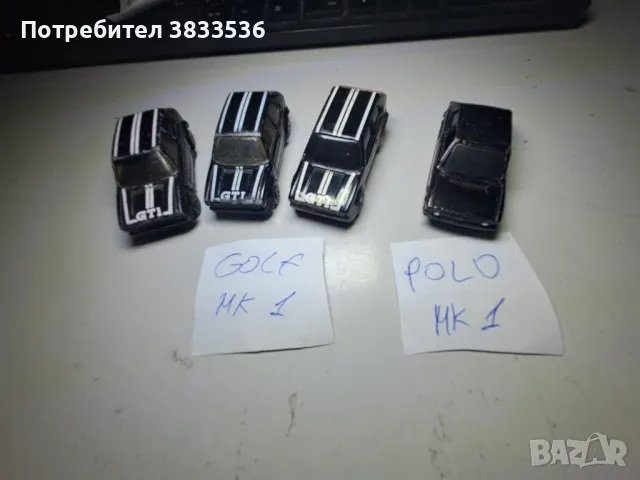 Maisto Vw Polo Mk1 & Golf Mk1 метални колички, снимка 1