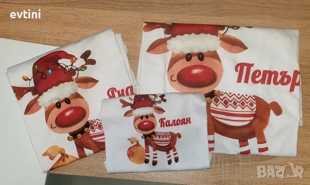 Коледен комплект за цялото семейство, снимка 12 - Тениски - 34916060