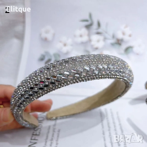 Стилнa диадема с бляскви камъни, ТОП МОДЕЛИ