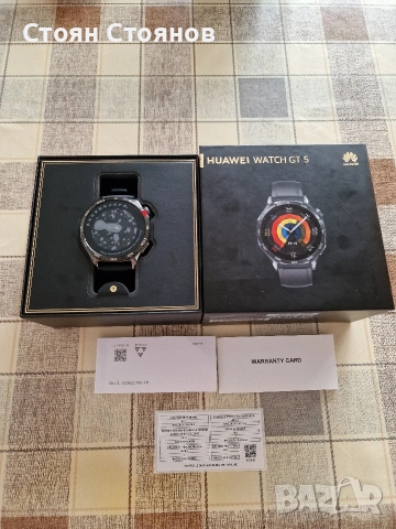 Чисто нов Huawei Watch GT 5 46mm, снимка 7 - Смарт часовници - 53823845