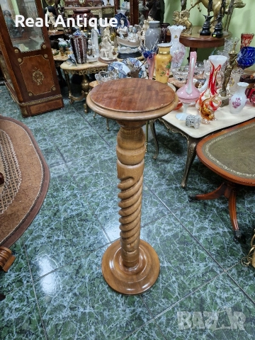 Уникална антикварна френска дървена колона 