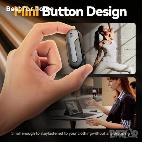 Безжичен микрофон Lavalier, снимка 5 - Микрофони - 51500971