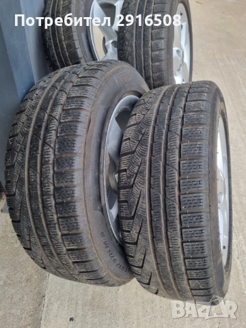 Оригинални Ауди джанти 17 5х112 ЕТ37  с зимни гуми 225 55 17 , снимка 8 - Гуми и джанти - 52087551