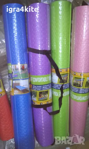 XL Големи дебели постелки за йога, гимнастика, пилатес, фитнес, снимка 5 - Фитнес уреди - 47491177