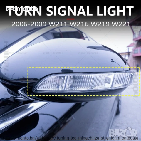 Динамични Мигачи Mercedes CLS S E CL W219 W221 W211 W216, снимка 4 - Части - 52540620