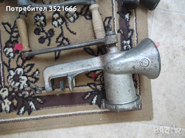 Машинка за мелене на месо, ретро, снимка 4 - Аксесоари за кухня - 44641738