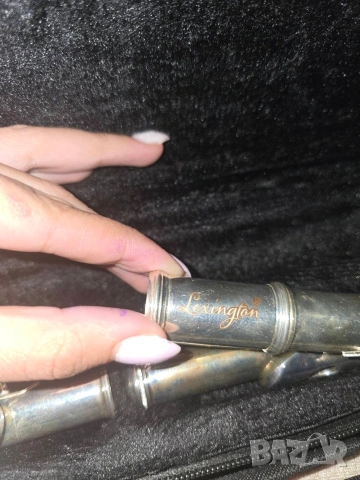 Надлъжна метална флейта с калъф – отлично състояние, снимка 4 - Други инструменти - 53250909