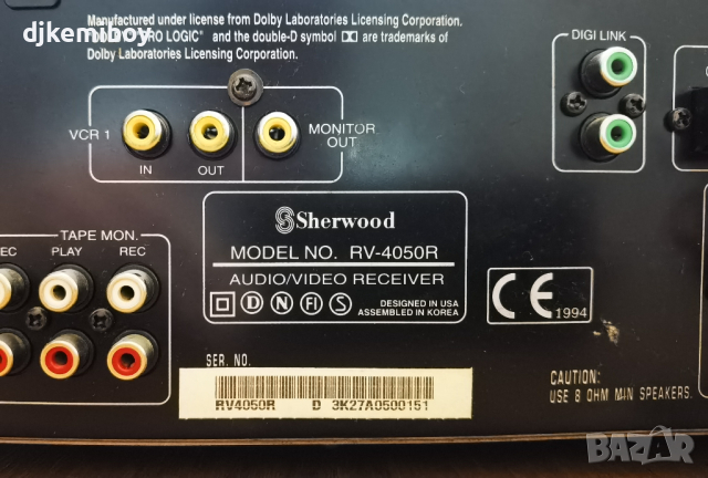 Sherwood RV 4050R 5 Channel 170 Watt Receiver, снимка 9 - Ресийвъри, усилватели, смесителни пултове - 44623980