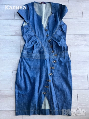 ЧИСТО НОВА Дънкова рокля