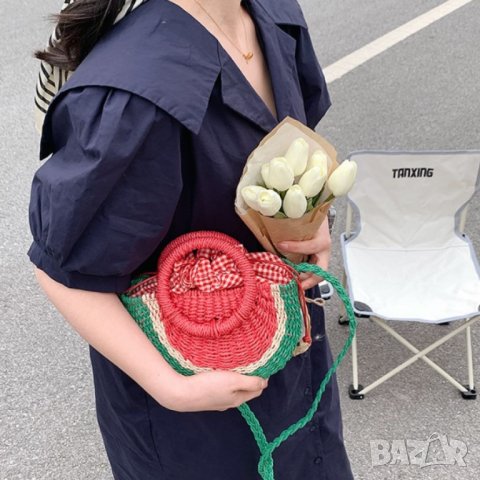 Плетена чантичка Watermelon, снимка 8 - Чанти - 41477438