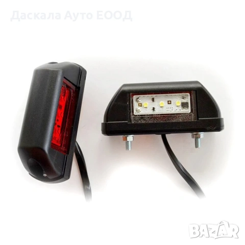 1бр. ЛЕД LED габарит вертикален червено бяло 12-24V , ПОЛША