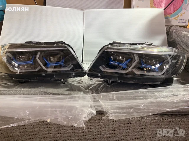 LED тунинг фарове BMW E90/E91 – ляв + десен, нови, снимка 6 - Аксесоари и консумативи - 56269656
