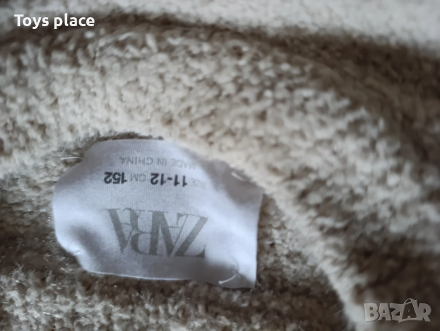 11-12г къс пуловер Zara и дънково елече, снимка 5 - Детски пуловери и жилетки - 52584704