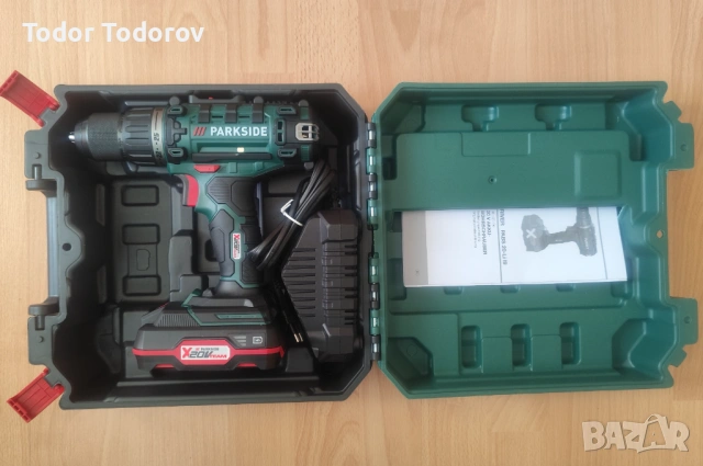 Винтоверт Parkside със зарядно и батерия