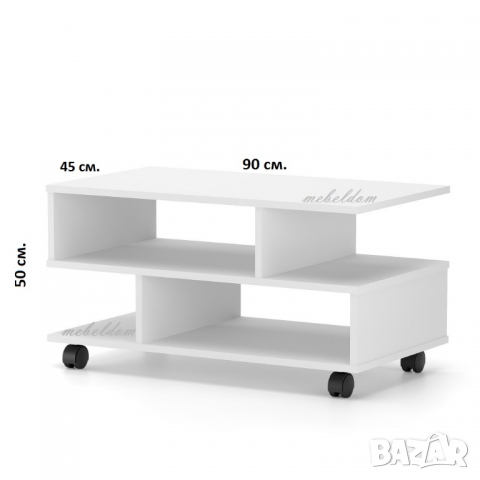 Холна маса 90/45/50см. на колелца(код-2497), снимка 5 - Маси - 36090715