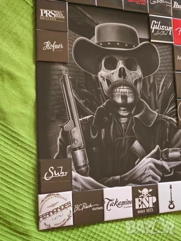 Guitar Brands Magnet Metal Thin Sign, снимка 6 - Декорация за дома - 56308074
