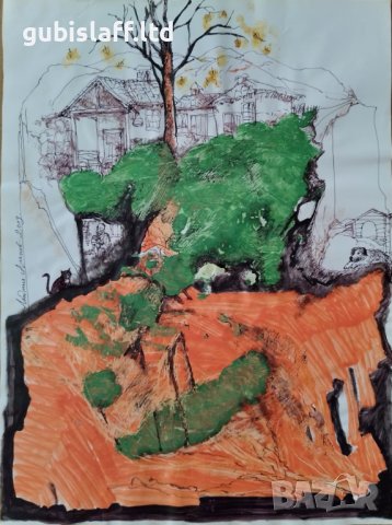 Картина, абстракция, худ. Людмил Асенов, 2009 г. - 3