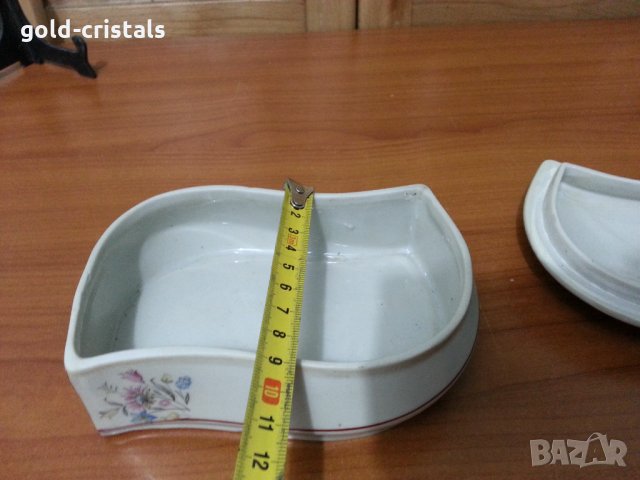 Стар български порцелан кутия , снимка 3 - Антикварни и старинни предмети - 36006849