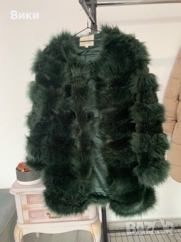 Пухено палто в размер S, снимка 8 - Палта, манта - 44407301