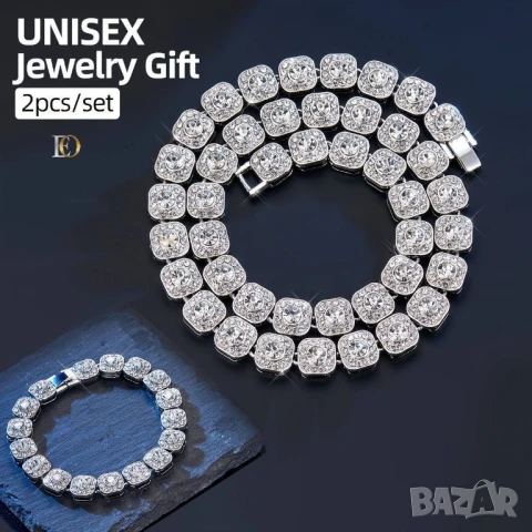 унисекс колие и гривна от оригинална стомана , снимка 2 - Колиета, медальони, синджири - 50870688