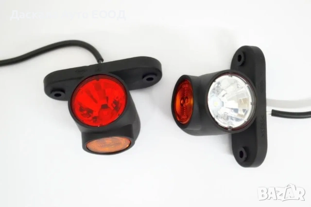 1 бр. ЛЕД LED къси рогчета с 3 SMD диода 12-24V , габарити , Полша, снимка 4 - Аксесоари и консумативи - 53752851