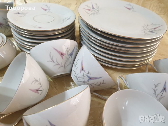 Порцеланов двоен сервиз за чай,кафе schwarzenhammer bavaria germany 1949-х1952 година, снимка 4 - Сервизи - 40617821