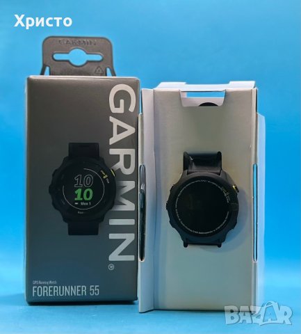 НОВ!!! Смарт часовник Garmin Forerunner 55, Silicone strap, Black, снимка 4 - Смарт часовници - 41525144