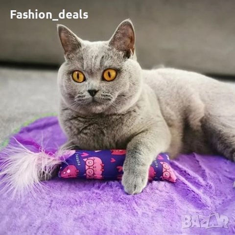 Нов комлект 16 котешки играчки и керамична купа драскалка за котки, снимка 5 - За котки - 41790911