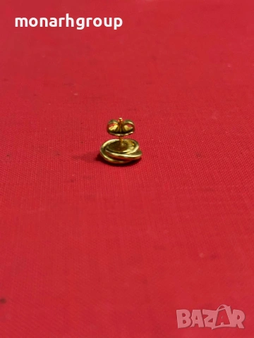 Златна обеца 18К, снимка 2 - Обеци - 53852538