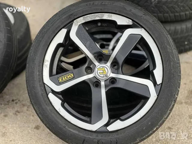 5х112 17 Джанти VW Gold Caddy Touran Audi A3 A4 Seat Skoda Mercedes W204 5x112, снимка 4 - Аксесоари и консумативи - 49986026