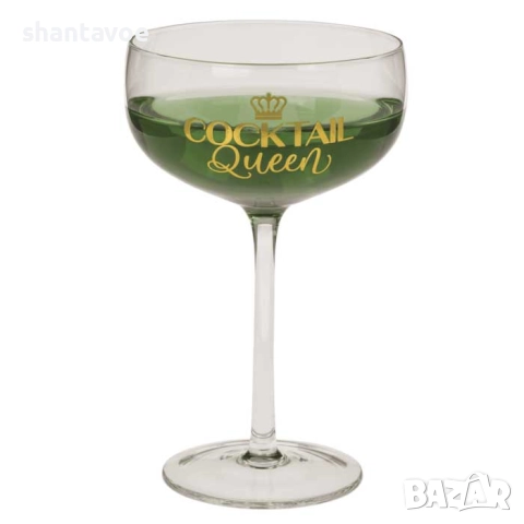 Комплект коктейлни чаши за двойка - Крал и Кралица, снимка 4 - Романтични подаръци - 52918594