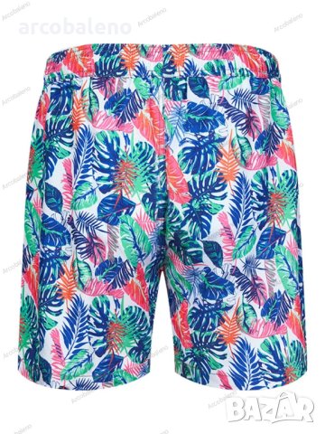 Мъжки летни ваканционни шорти Wonderland floral print, 5цвята - 023, снимка 17 - Къси панталони - 41026172