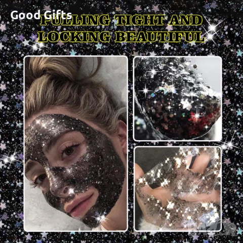 Маска с активен въглен и колаген Peel Off Glitter, снимка 3 - Козметика за лице - 51187331