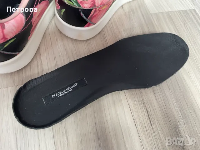 Dolce & Gabbana кожени маратонки 36 Оригинал, снимка 9 - Маратонки - 50428161