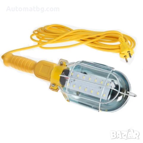 Работна лампа Automat, Подвижна, 220V, 10m кабел, Жълт