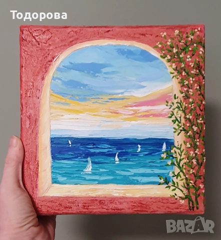 Средиземноморска мечта -маслени бои, снимка 2 - Картини - 51984554