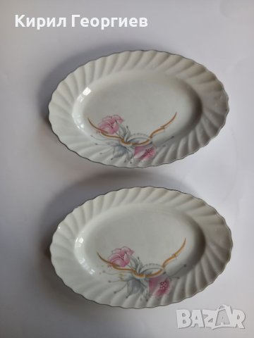 Две красиви елипсовидни чинии 