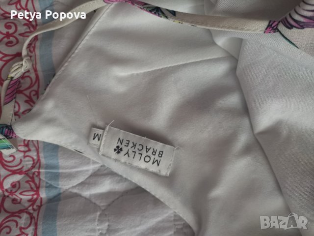 Лятна рокля с папагали, снимка 2 - Рокли - 41189113