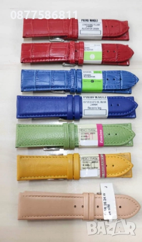 НОВА ЛУКСОЗНА ЧЕРВЕНА БОРДО КАИШКА ЗА ЧАСОВНИК ОТ ЕСТЕСТВЕНА КОЖА. ЧЕРВЕНИ БОРДО КАИШКИ ЗА ЧАСОВНИЦИ, снимка 2 - Каишки за часовници - 51612162