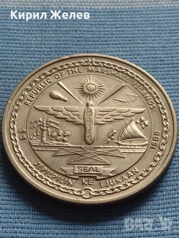 Монета 5 долара 1988г. Космическа совалка Дискавъри Маршалови острови 29110, снимка 8 - Нумизматика и бонистика - 42697893