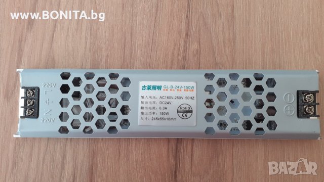 Захранване за LED 24 V с вградена защита от късо съединение. Ново с 2 г. гаранция, снимка 5 - Лед осветление - 41665369