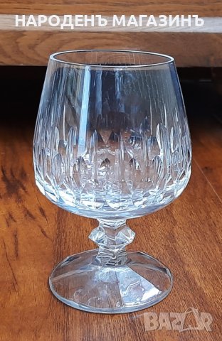 Немски кристал кристален сервиз чаши коняк вино, снимка 2 - Други ценни предмети - 44421435
