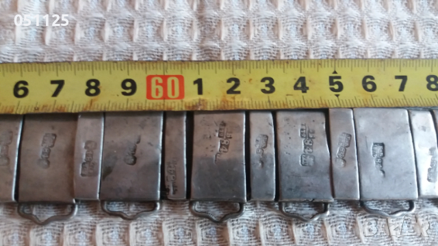 уникат руски сребърен колан про 875 с ниело 428 гр., снимка 5 - Антикварни и старинни предмети - 52923814